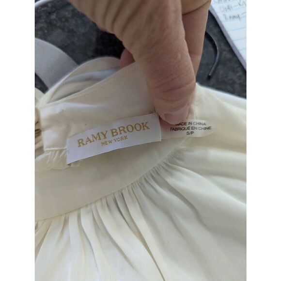 Ramy Brook Stella‎ Corset Mini Dress women's size small cream gold - Picture 16 of 16